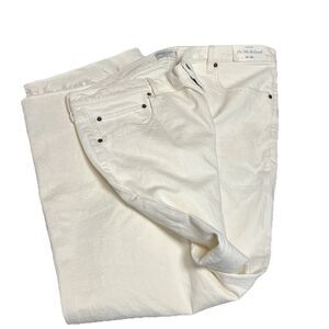 Abercrombie Fitch Jeans Women 34/18s 90s Straight Ultra High Cream Crossover NEW